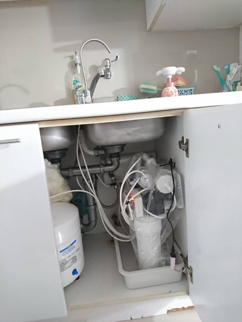 PPR Residence在住のI様宅でのCKMA浄水器設置後の写真