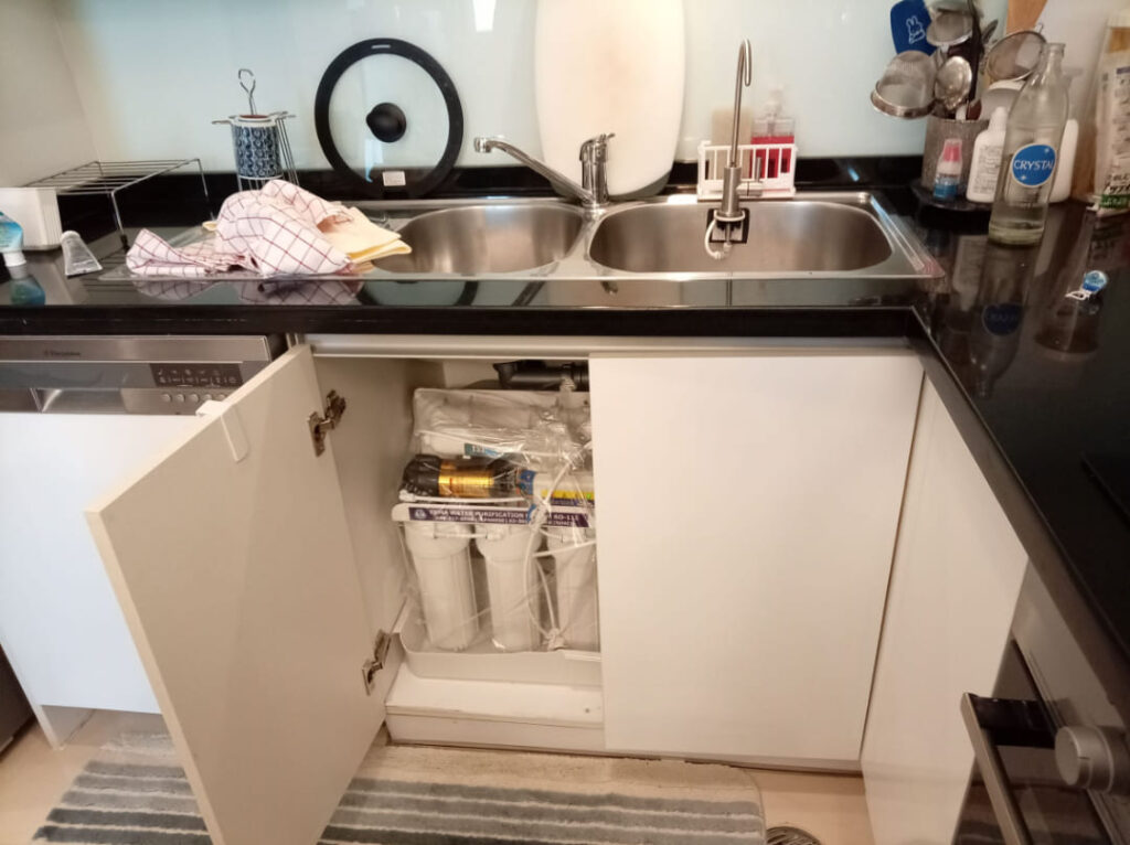 Marriot Sukhumvit 24在住のA様宅でのCKMA浄水器設置後の写真