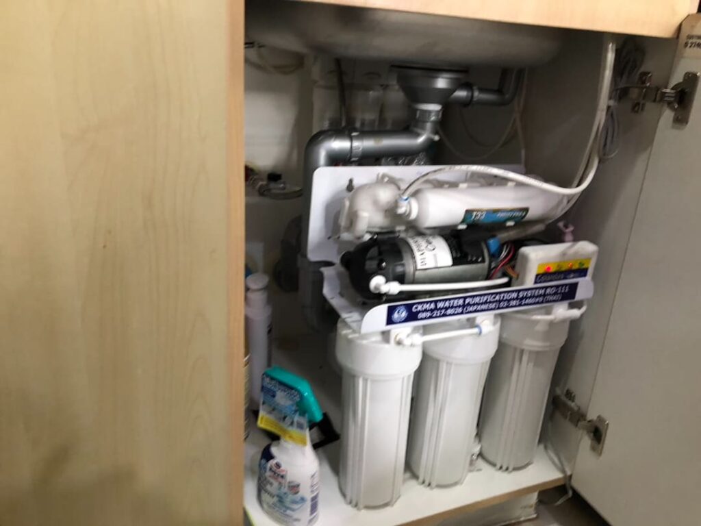 The River Condo在住のN様宅でのCKMA浄水器設置後の写真