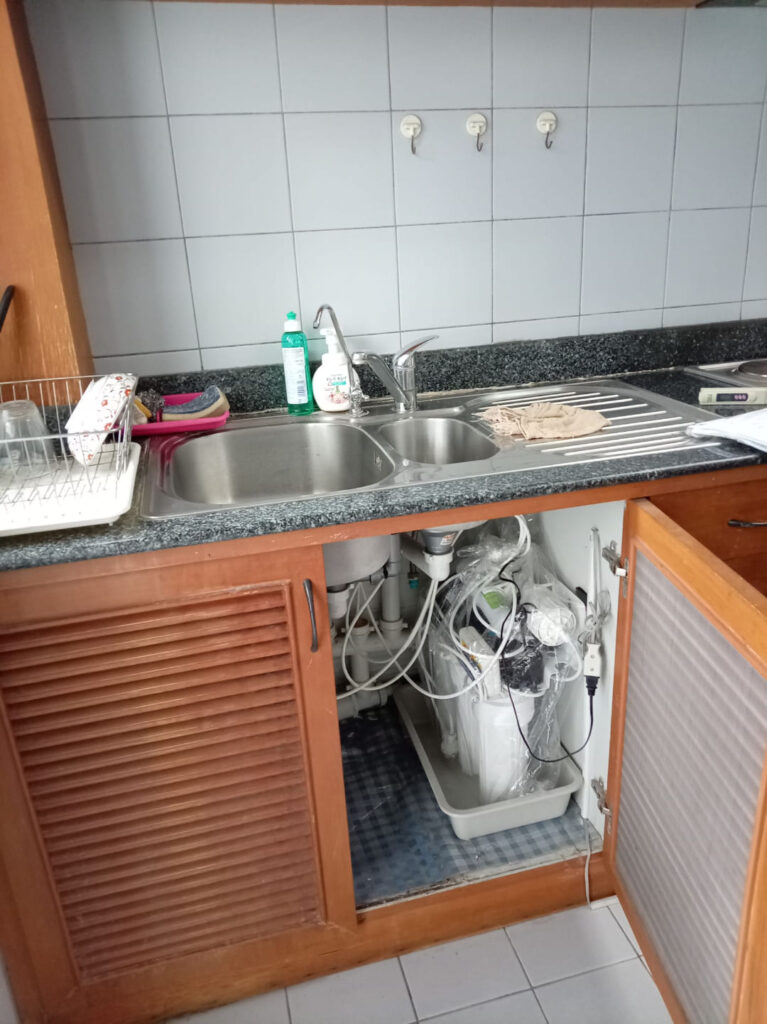 Top View Tower在住のM様宅でのCKMA浄水機設置後の写真