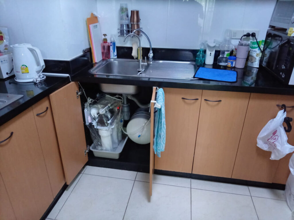 CITI RESORT ANNEX在住のK様宅でのCKMA浄水機設置後の写真