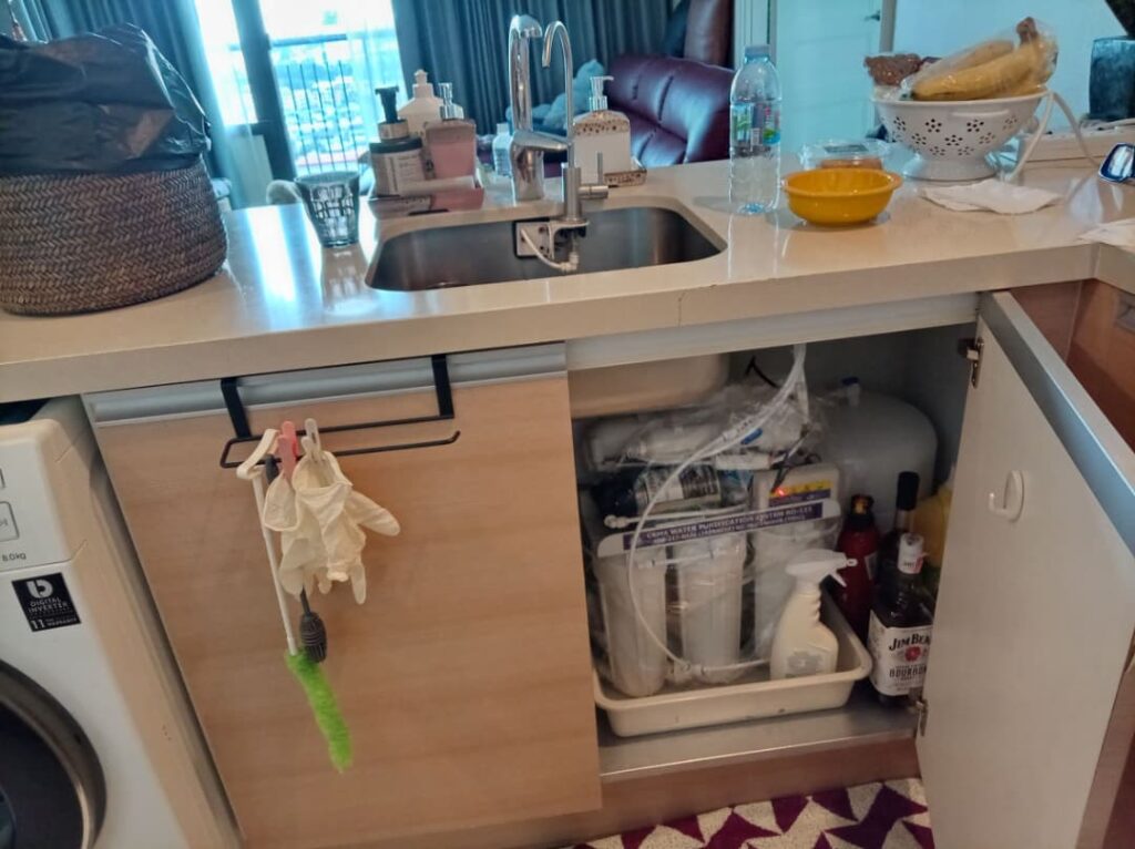 AGUSTON在住のY様宅でのCKMA浄水器設置後の写真