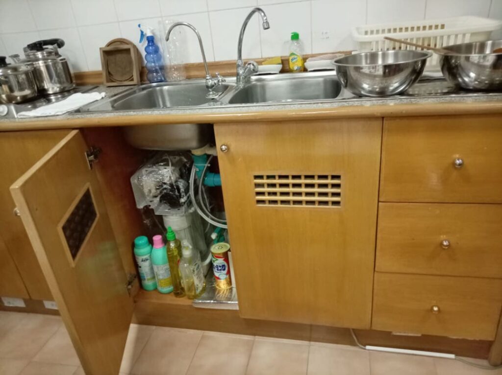 CITI RESORT ANNEX在住の茶道裏千家様宅でのCKMA浄水器設置後の写真