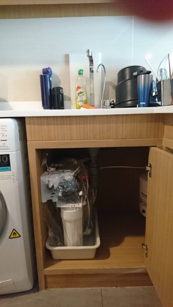 Shama Lake View Asoke在住のKenzo様宅でのCKMA浄水器設置後の写真