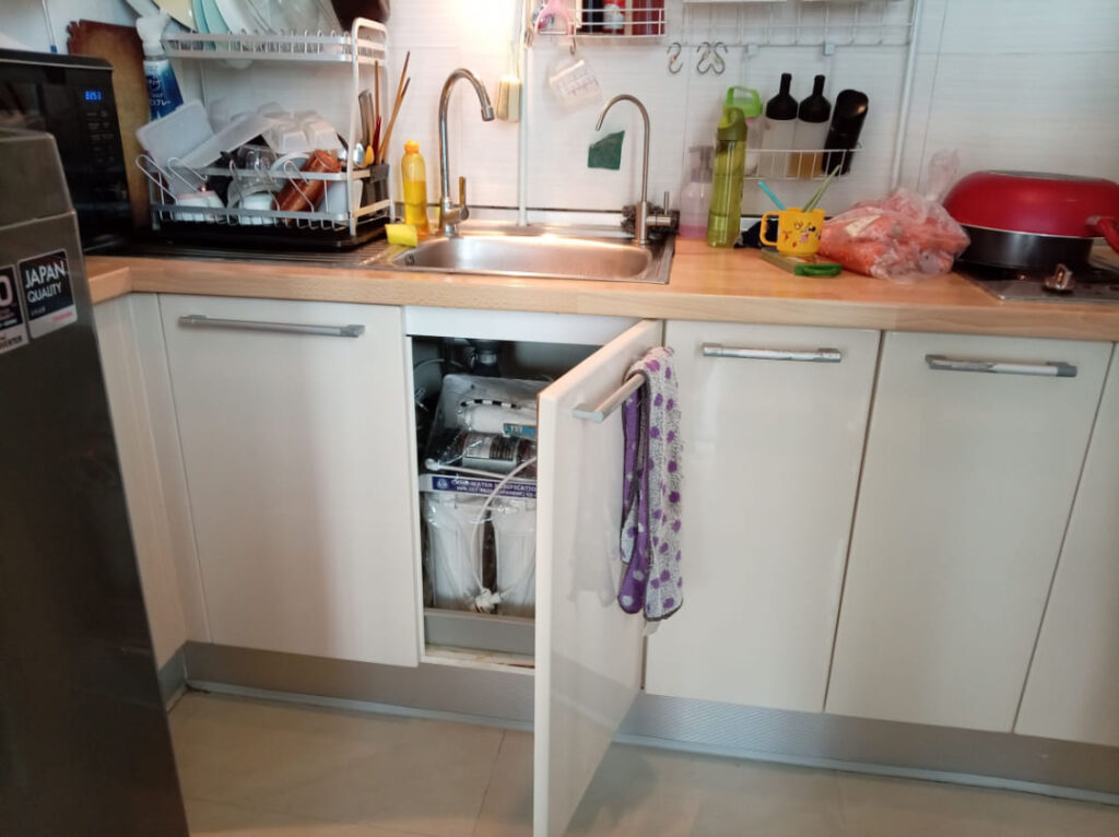 39 RESIDENCE在住のI様宅でのCKMA浄水器設置後の写真