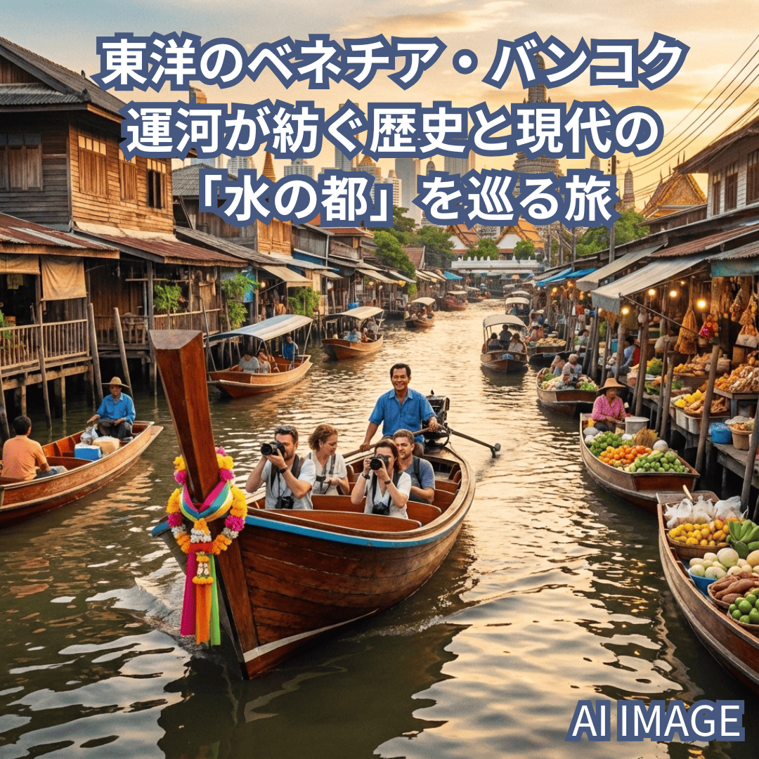 東洋のベネチア・バンコク：運河が紡ぐ歴史と現代の「水の都」を巡る旅