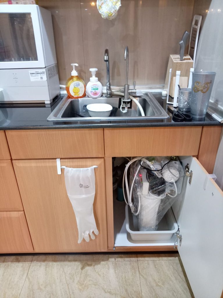 OSCAR MANSION在住のK様宅でのCKMA浄水器設置後の写真