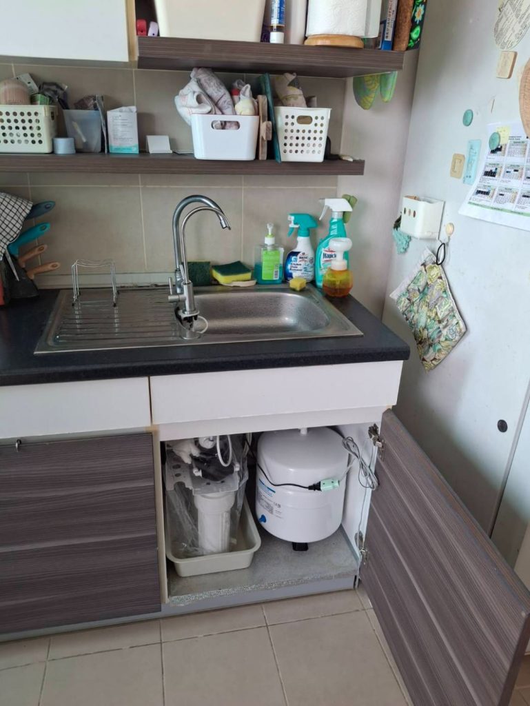 SUPALAI MARE在住のM.K様宅でのCKMA浄水器設置後の写真