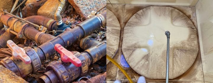 配水管と配水タンクのイメージ画像